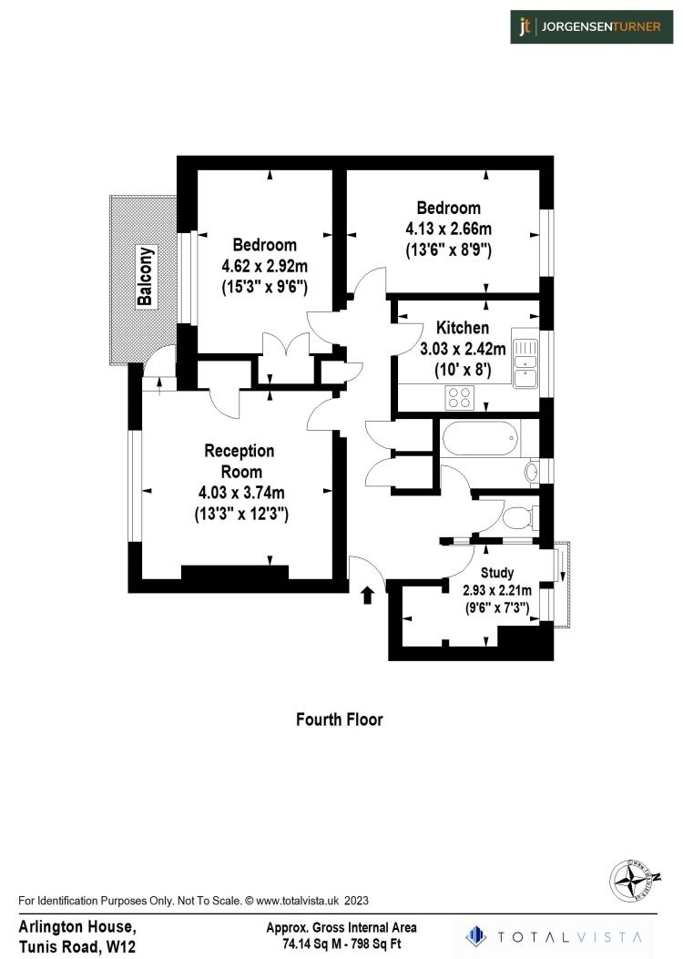 Floorplan for Tunis Road, Shepherds Bush, W12