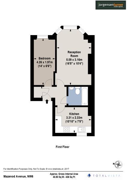 Floorplan for Mazenod Avenue, West Hampstead, London