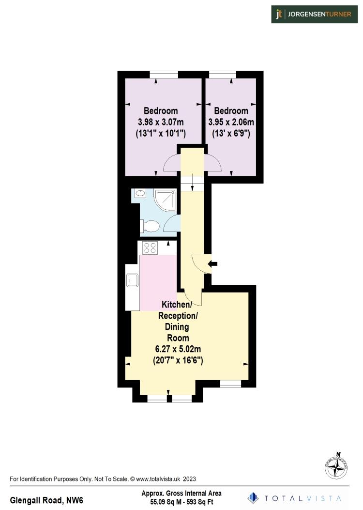 Floorplan for Glengall Road, London