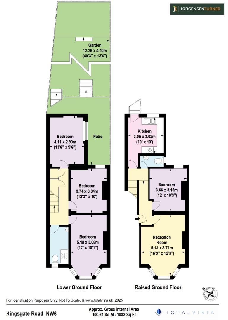 Floorplan for Kingsgate Road, West Hampstead, NW6