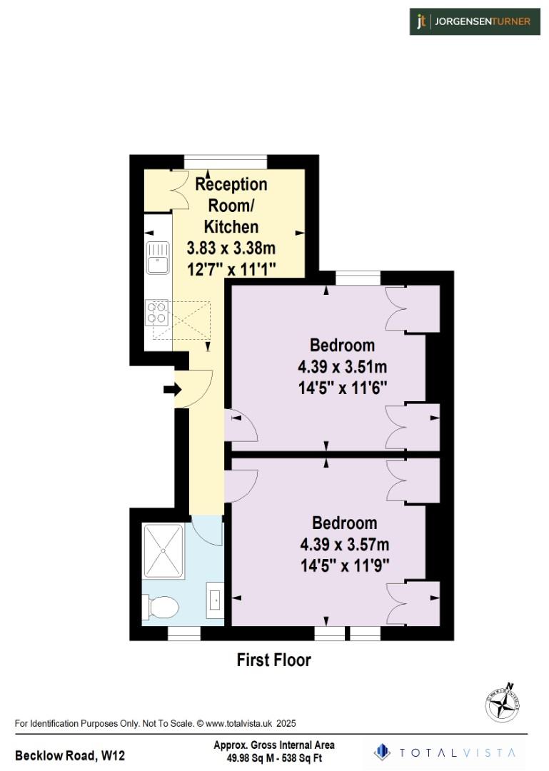 Floorplan for Becklow Road, Shepherds Bush, W12