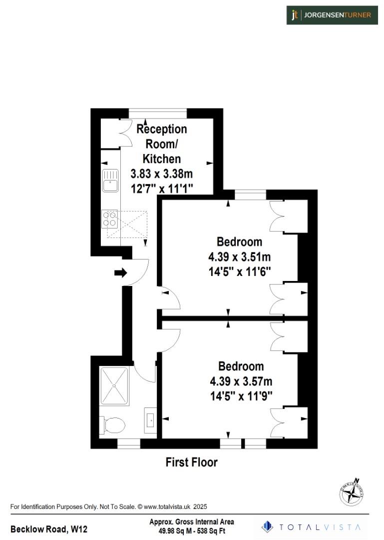 Floorplan for Becklow Road, Shepherds Bush, W12