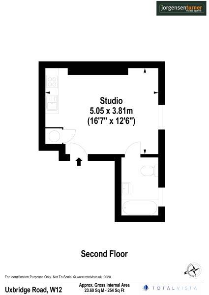 Floorplan for Uxbridge Road, Shepherds Bush, W12