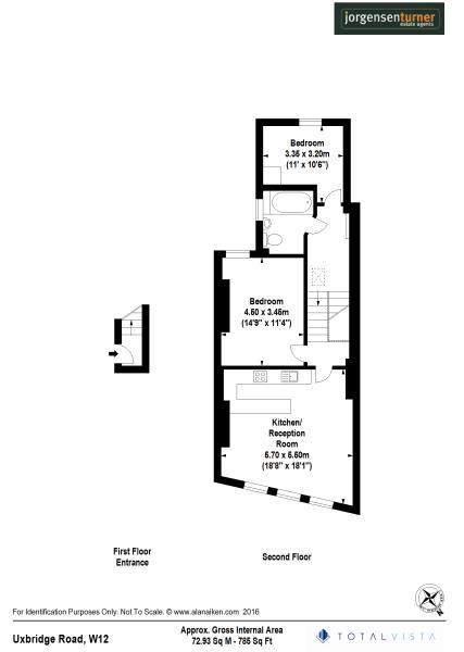 Floorplan for Uxbridge Road, Shepherds Bush, W12