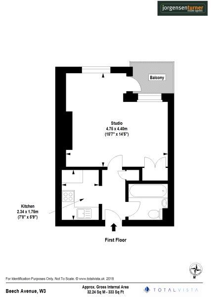 Floorplan for Beech Avenue Acton, W3
