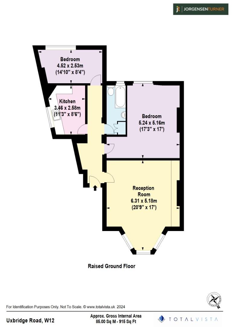 Floorplan for Uxbridge Road, Shepherds Bush, W12
