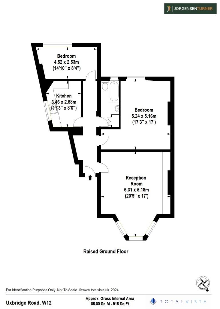 Floorplan for Uxbridge Road, Shepherds Bush, W12
