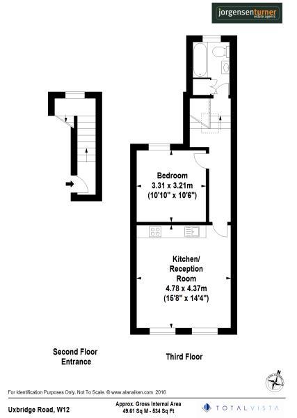 Floorplan for Uxbridge Road, Shepherds Bush, W12
