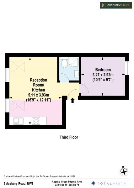 Floorplan for Salusbury Road, Queens Park, London