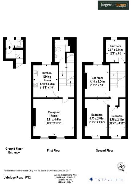 Floorplan for Uxbridge Road, Shepherds Bush, W12