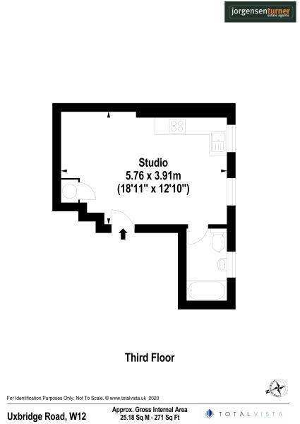 Floorplan for Uxbridge Road Shephrds Bush W12