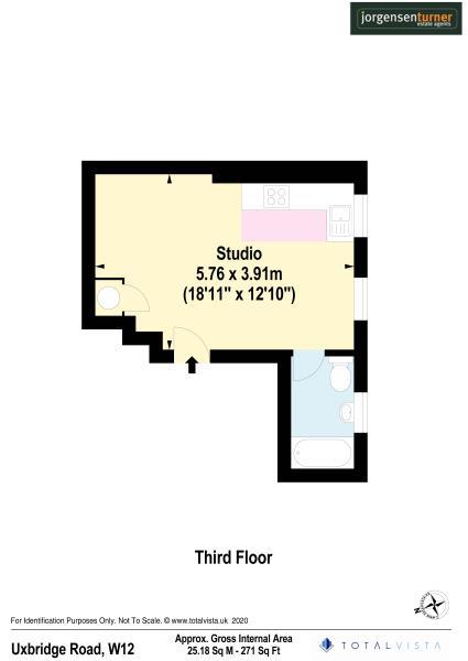 Floorplan for Uxbridge Road Shephrds Bush W12