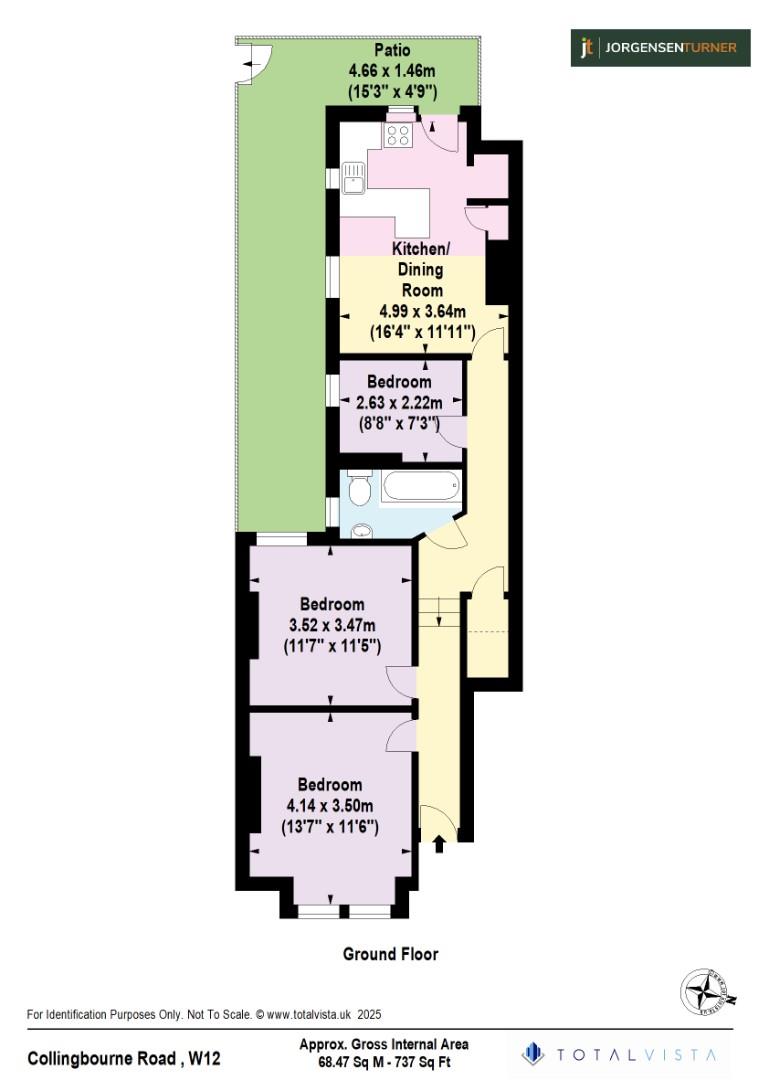 Floorplan for Collingbourne Road, Shepherds Bush, W12