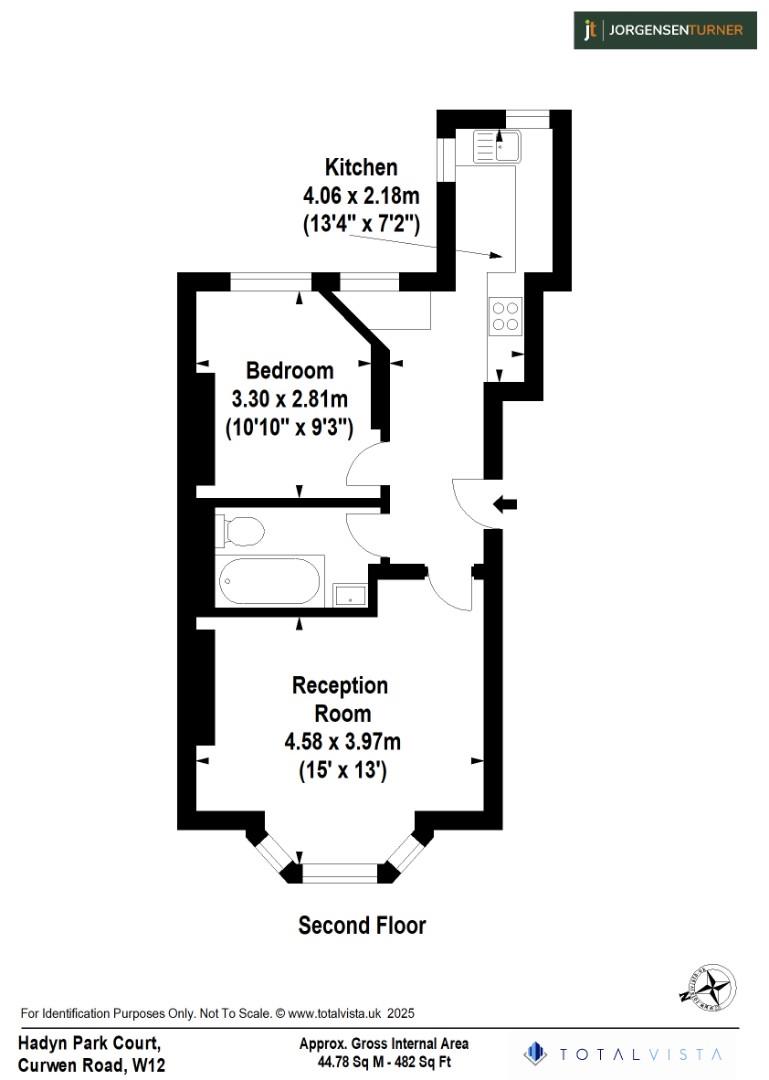 Floorplan for Hadyn Park Court, Curwen Road, London