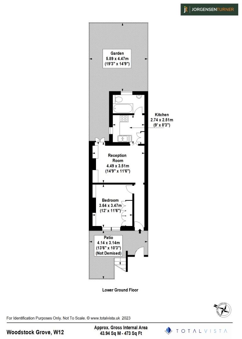 Floorplan for Woodstock Grove, Shepherds Bush, W12