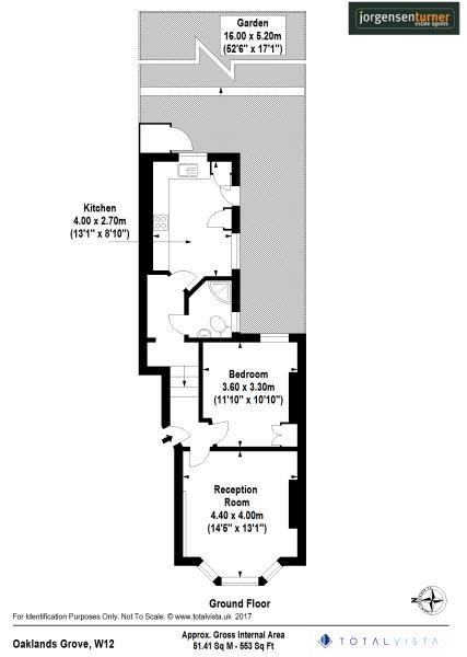 Floorplan for Oaklands Grove, Shepherds Bush, W12