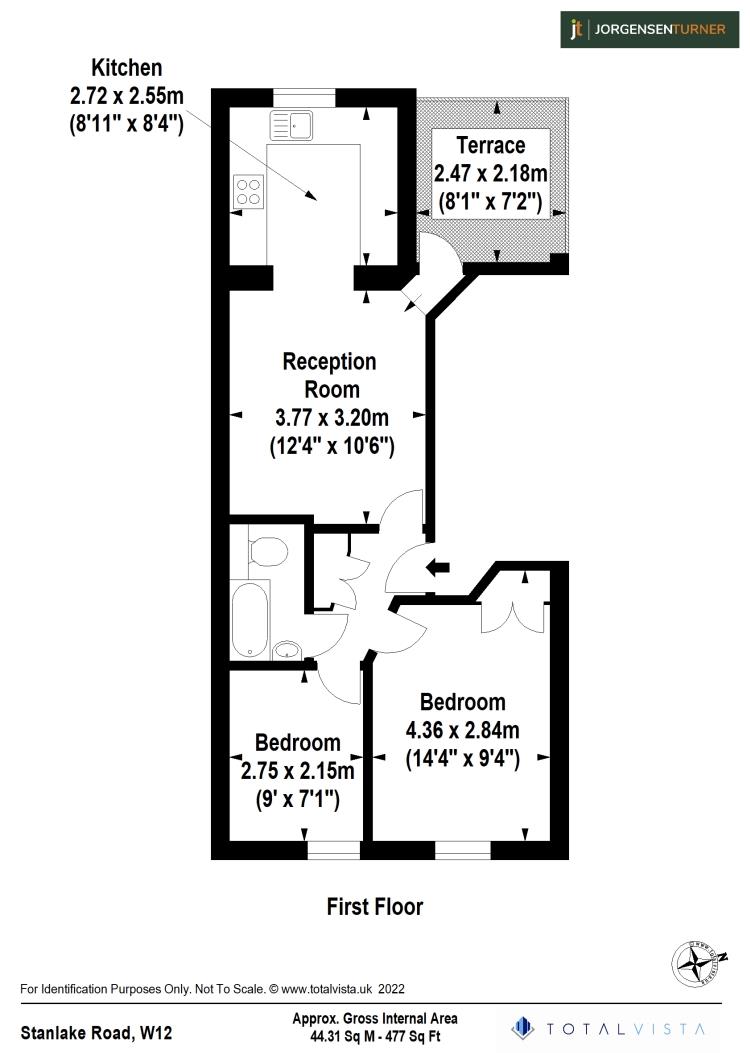 Floorplan for Stanlake Road, Shepherds Bush, London, W12