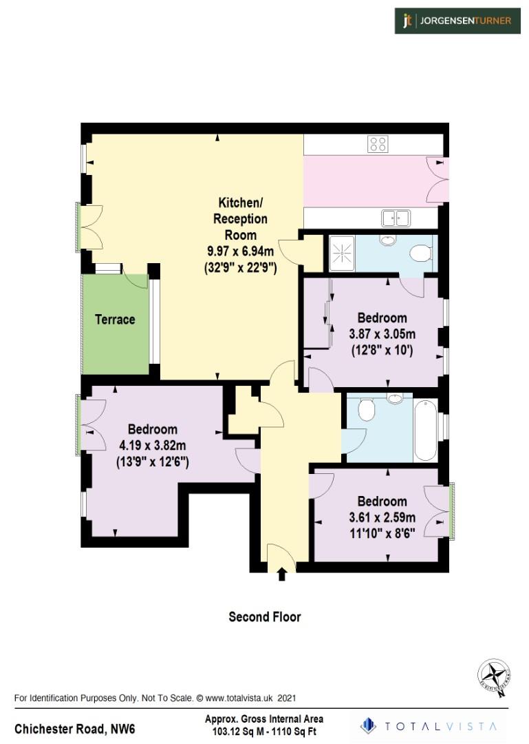 Floorplan for Chichester Road, North Maida Vale, NW6