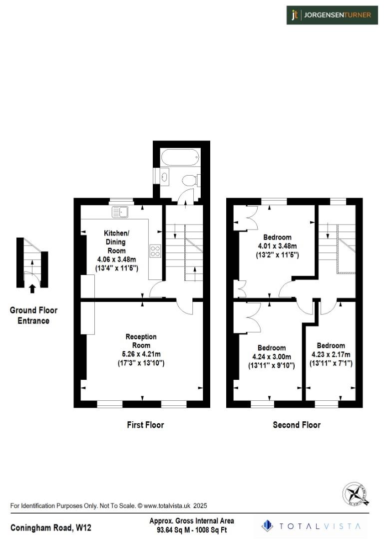 Floorplan for Coningham Road, Shepherds Bush, London, W12