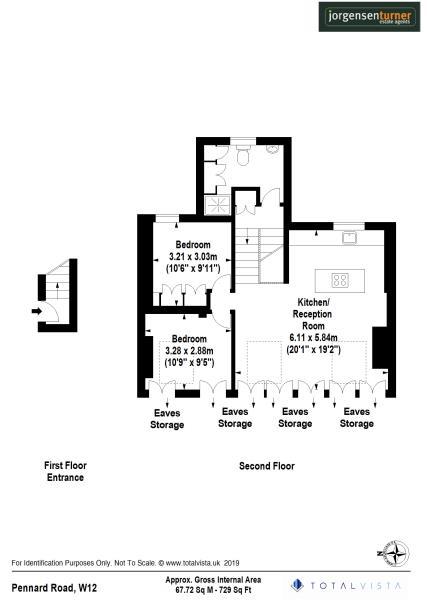 Floorplan for Pennard Road, Shepherds Bush, London, W12