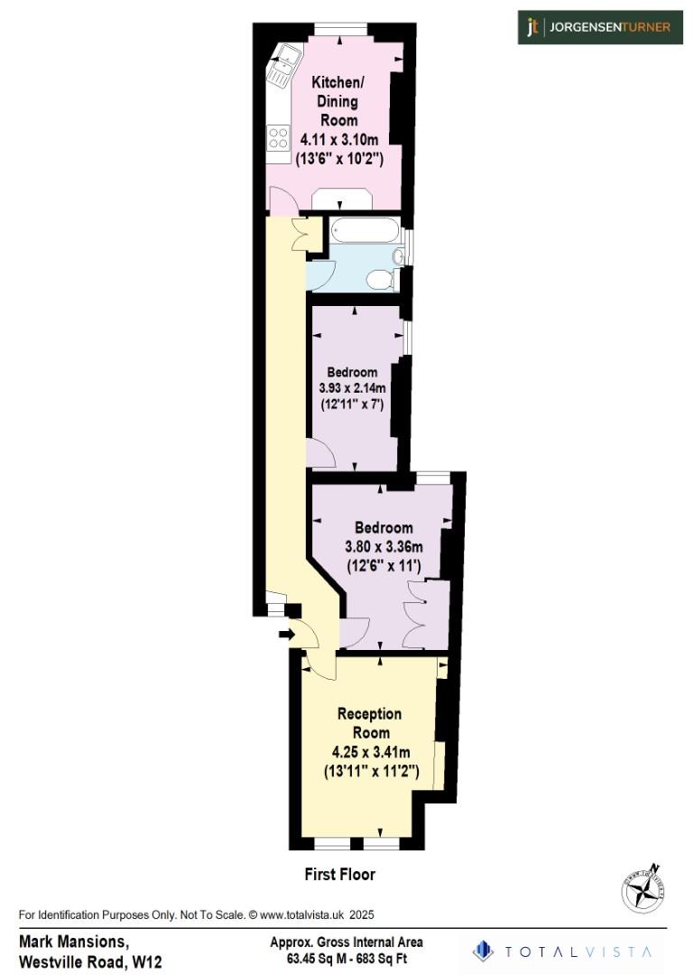 Floorplan for Mark Mansions, Westville Road W12