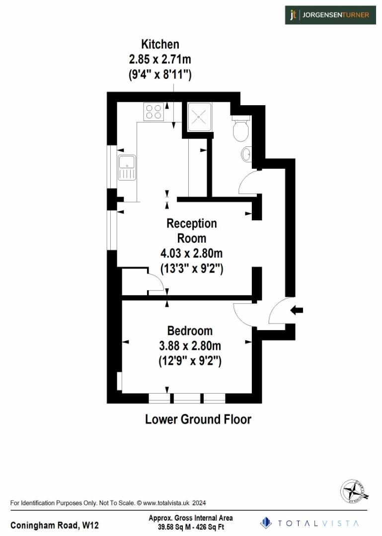 Floorplan for Coningham Road, Shepherds Bush, W12