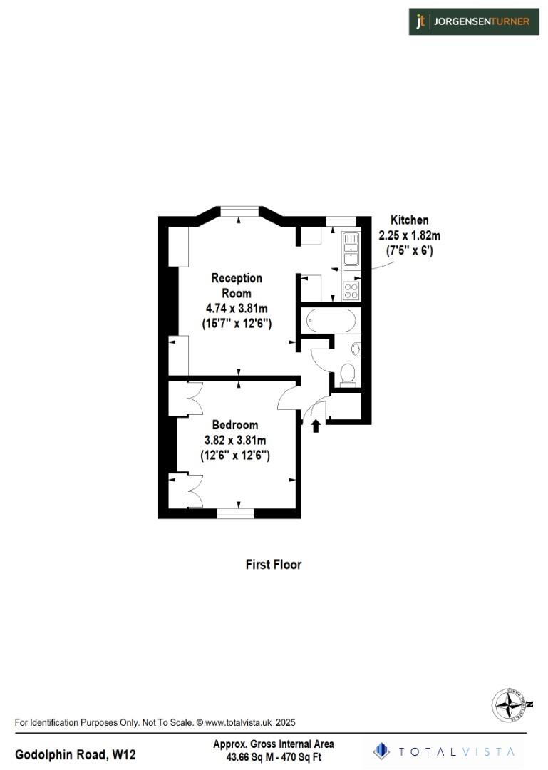 Floorplan for Godolphin Road, Shepherds Bush, London, W12 8JN, UK
