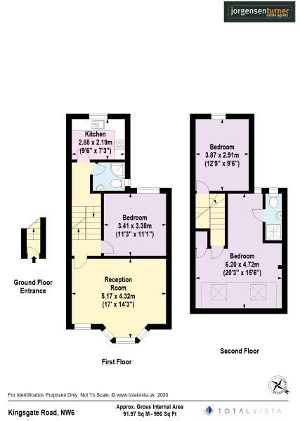 Floorplan for Kingsgate Road, London