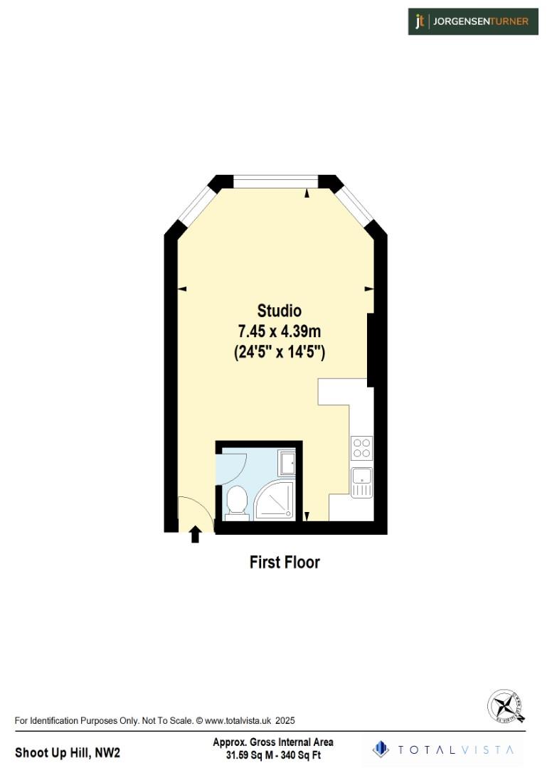 Floorplan for Shoot Up Hill, London