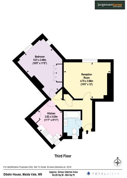 Floorplan for Dibdin House Maida Vale, London