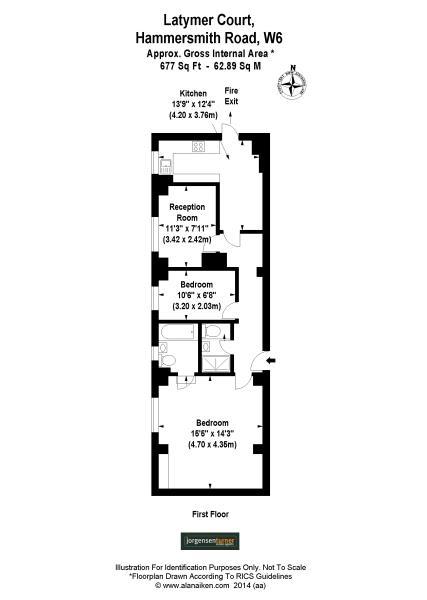 Floorplan for Latymer Court, Hammersmith Road, London, W6