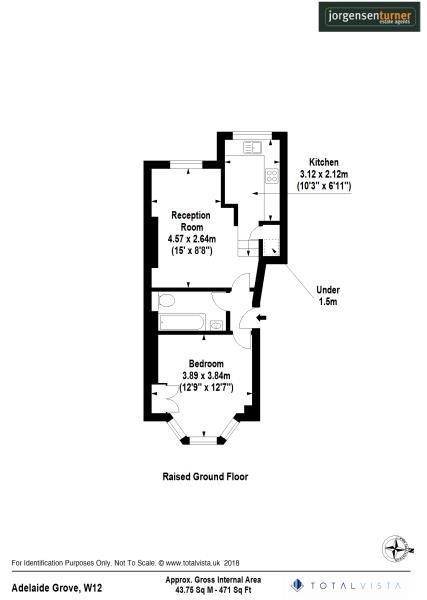 Floorplan for Adelaide Grove, Shepherds Bush, London, W12