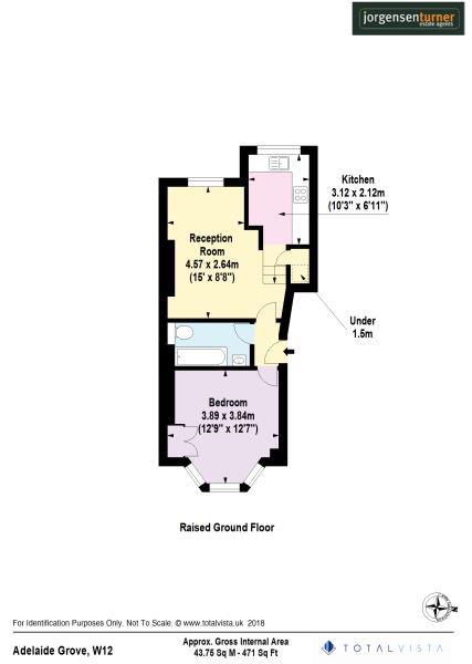 Floorplan for Adelaide Grove, Shepherds Bush, London, W12