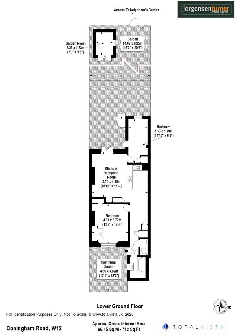 Floorplan for Coningham Road, Shepherds Bush, W12