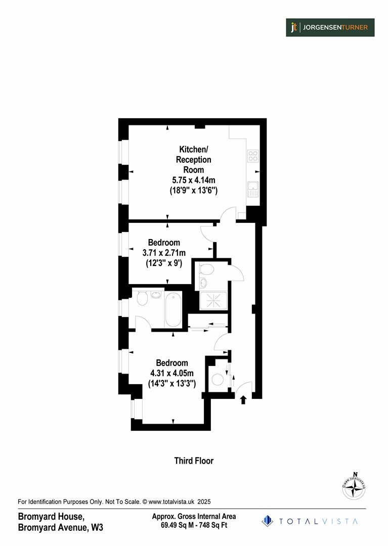 Floorplan for Bromyard House, Bromyard Avenue, Acton, London