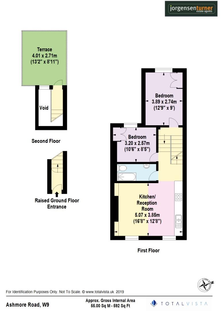 Floorplan for Ashmore Road, London, Queens Park