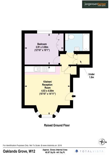 Floorplan for Oaklands Grove, Shepherds Bush, W12