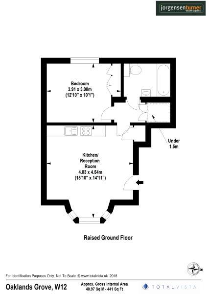 Floorplan for Oaklands Grove, Shepherds Bush, W12
