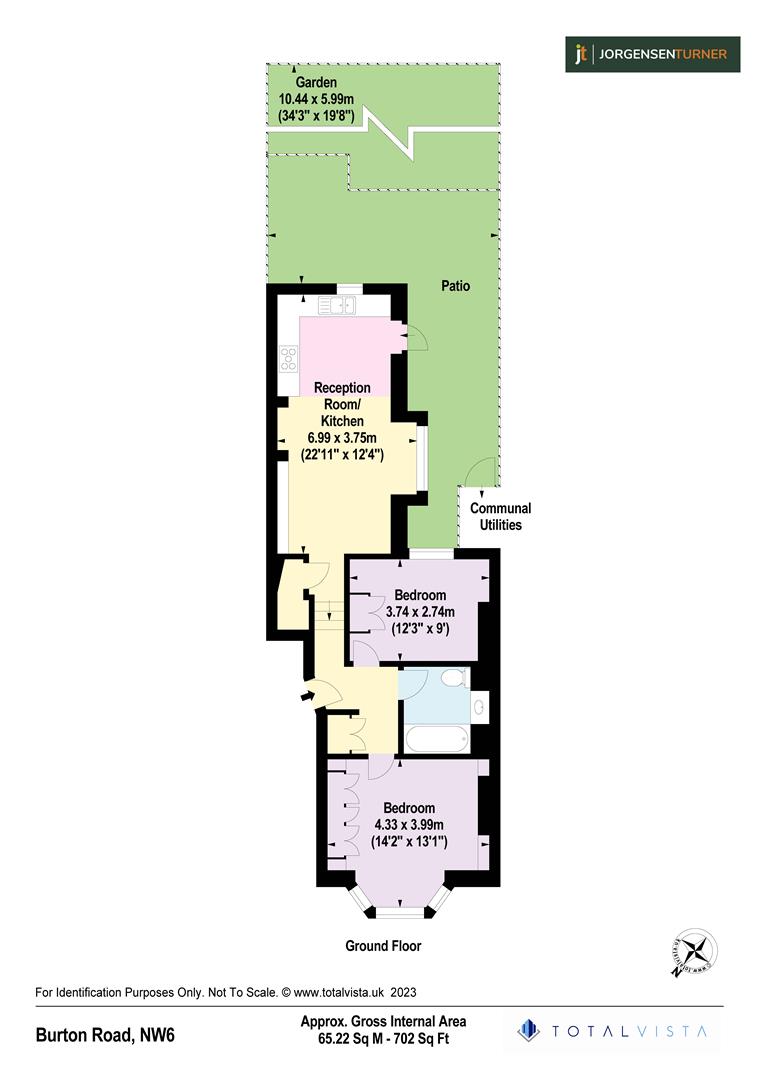 Floorplan for Burton Road, Kilburn London