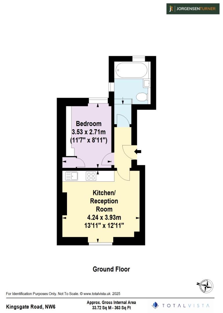 Floorplan for Kingsgate Road, Kilburn, NW6