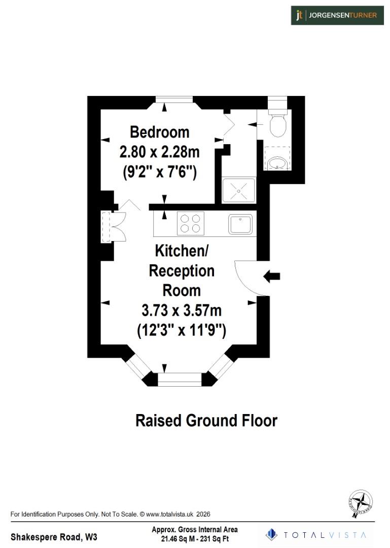 Floorplan for Shakespeare Road, Acton, London, W3