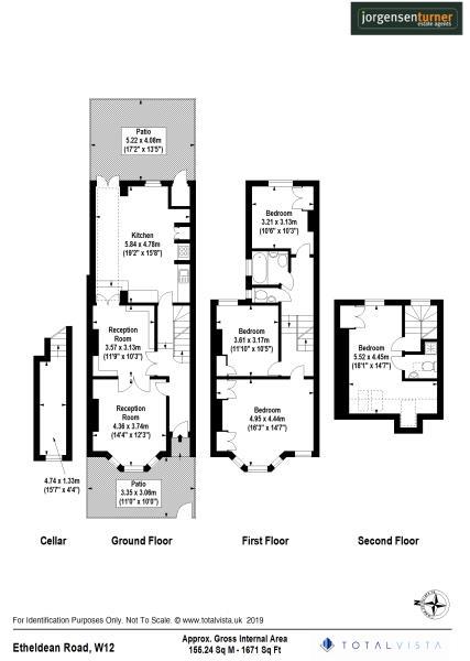 Floorplan for Ethelden Road, Shepherds Bush, W12