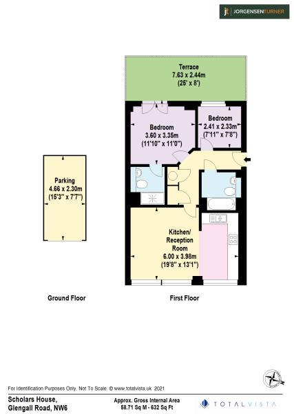 Floorplan for Scholars House, Kilburn Park, NW6