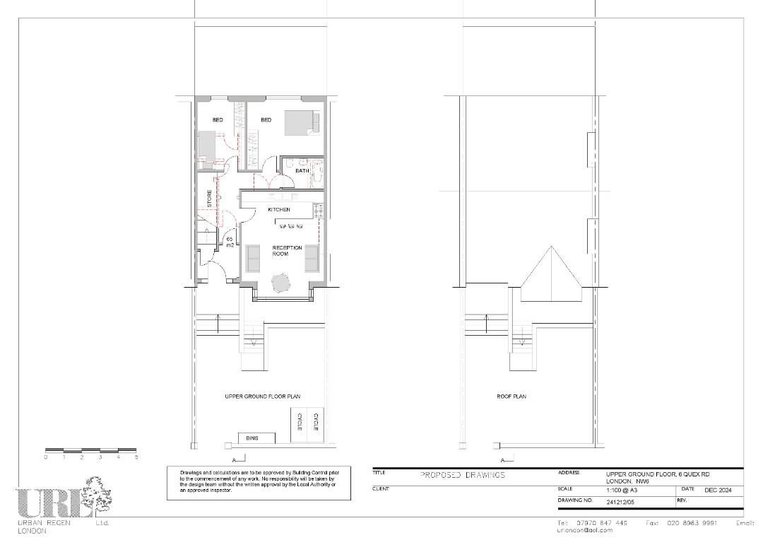 Floorplan for Quex Road, Kilburn, NW6
