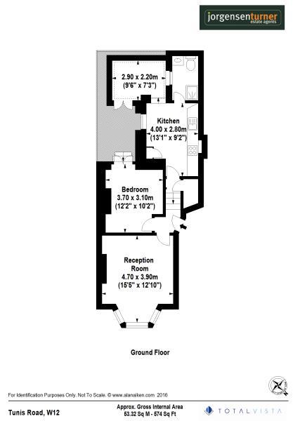 Floorplan for Tunis Road, Shepherd's Bush, W12