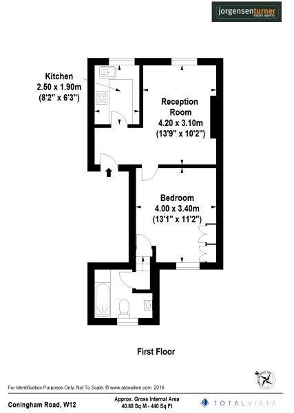 Floorplan for Coningham Road, Shepherds Bush, W12