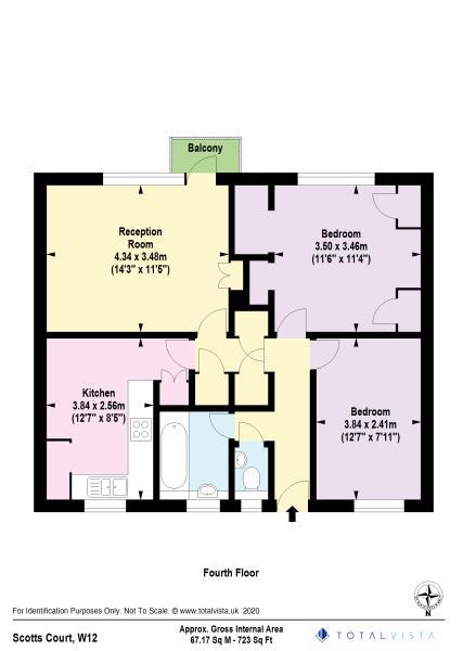 Floorplan for Scotts Road, Shepherds Bush, W12