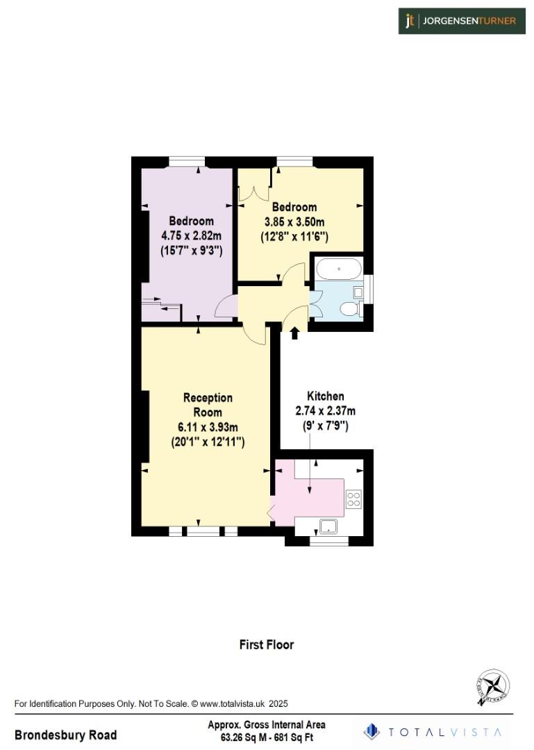 Floorplan for Brondesbury Road, Queens Park, NW6