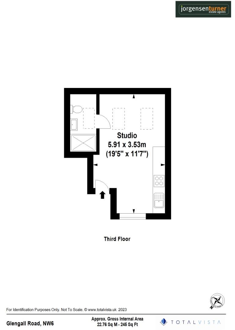 Floorplan for Glengall Road, London
