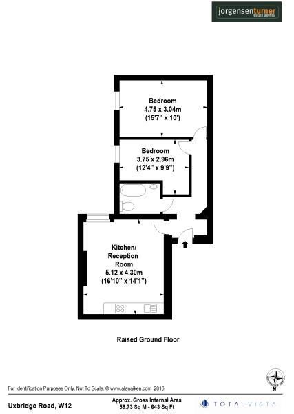 Floorplan for Uxbridge Road, Shepherds Bush, W12